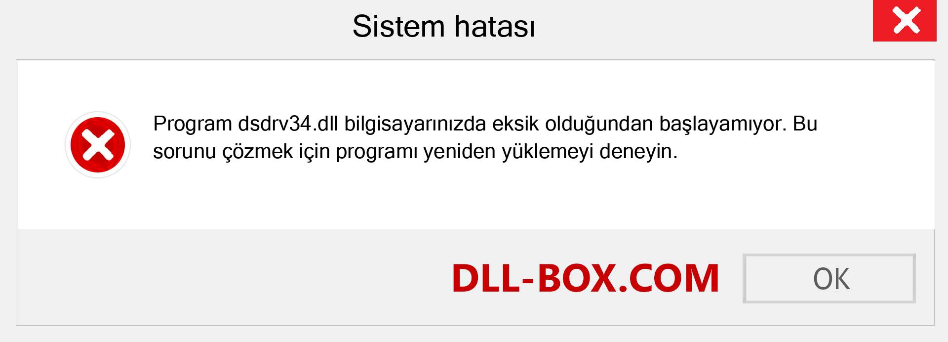 dsdrv34.dll dosyası eksik mi? Windows 7, 8, 10 için İndirin - Windows'ta dsdrv34 dll Eksik Hatasını Düzeltin, fotoğraflar, resimler